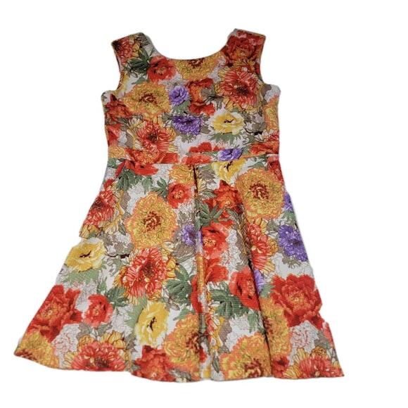 Danny and Nicole Dress Multicolor Floral Womens 18 Colorful Vacation Summer - Picture 1 of 12